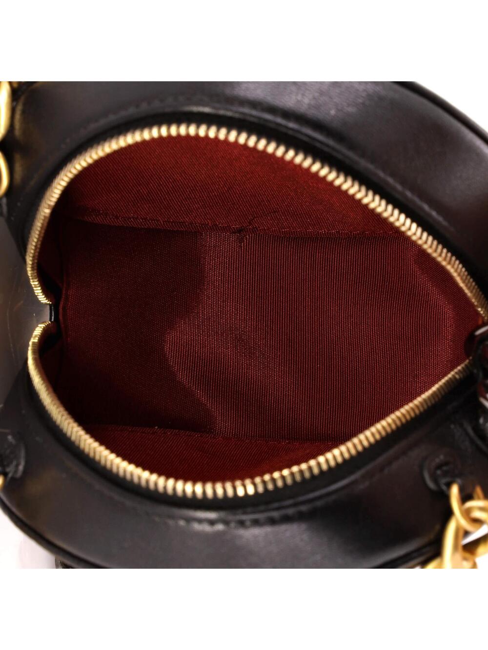 Chanel 19 Round Clutch With Chain #303907C27B - Picture 5 of 6